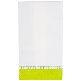 Linen Bright Green Guest Towel