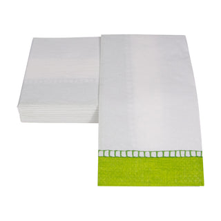 Linen Bright Green Guest Towel