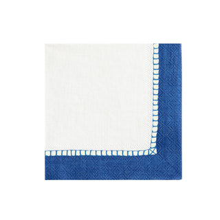 Linen Marine Blue Cocktail Napkin - 20 count