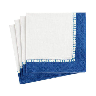 Linen Marine Blue Cocktail Napkin - 20 count
