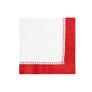 Linen Red Napkin Cocktail