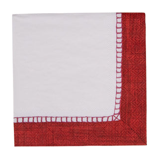 Linen Red Napkin Cocktail