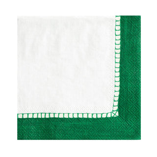 Linen Border Emerald Napkin Luncheon