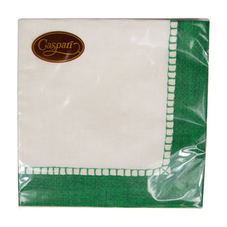 Linen Border Emerald Napkin Luncheon