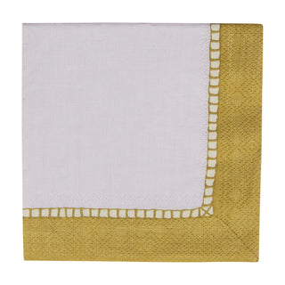 Linen Border Gold Napkin Cocktail