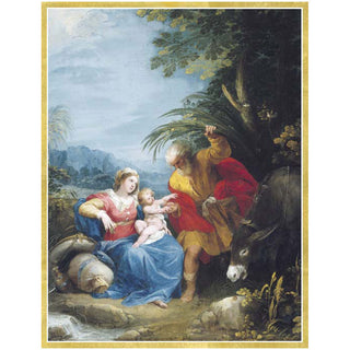 The Rest On The Flight To Egypt Blank Classic Christmas Cards - Includes 5 Cards & Envelopes