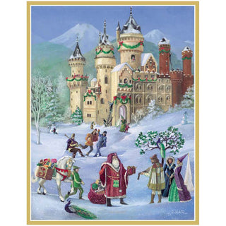 Christmas Castle Blank Classic Christmas Cards - Includes 5 Cards & Envelopes
