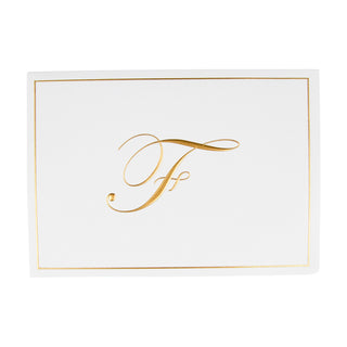 Gold Embossed Initial Note Initial Notes 8 In Embossed