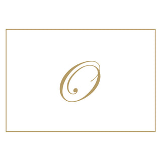 Gold Embossed Initial Note Initial Notes 8 In Embossed