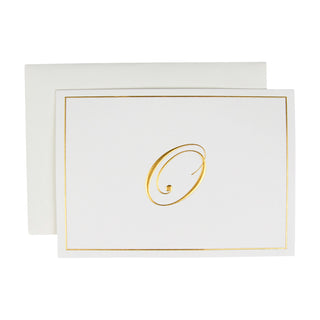 Gold Embossed Initial Note Initial Notes 8 In Embossed