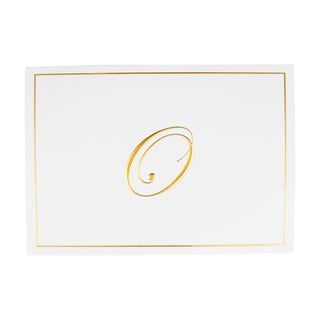 Gold Embossed Initial Note Initial Notes 8 In Embossed