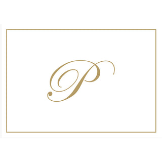 Gold Embossed Initial Note Initial Notes 8 In Embossed