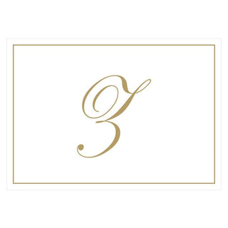 Gold Embossed Initial Note Initial Notes 8 In Embossed
