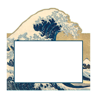 The Great Wave Gold Place Cards Die Cut Package 8 In
