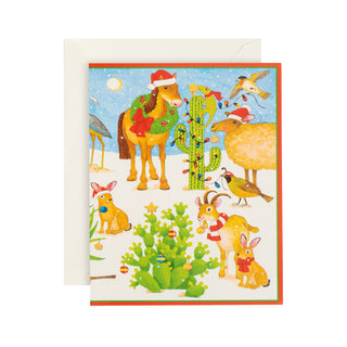Christmas in the Desert Petite Christmas Cards - Includes 5 Cards & Envelopes