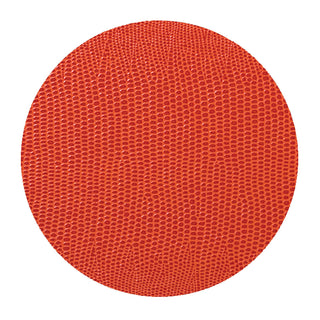 Orange Lizard Coaster Round 8-In Felt
