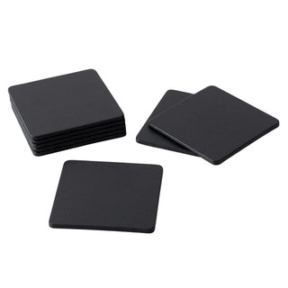 Black Square Lizard Coasters - set of 8