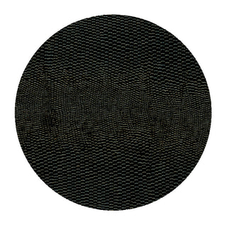 Black Lizard Coaster Round 8-In Felt