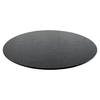 Black Lizard Ttop Placemat Round Felt 14.5 In Dm