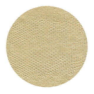 Platinum Lizard Coaster Round 8-In Felt