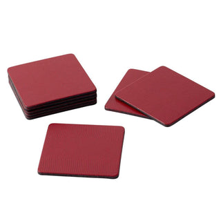 Cranberry Square Lizard Coasters - set of 8