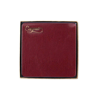 Cranberry Square Lizard Coasters - set of 8