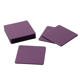 Aubergine Square Lizard Coasters - set of 8