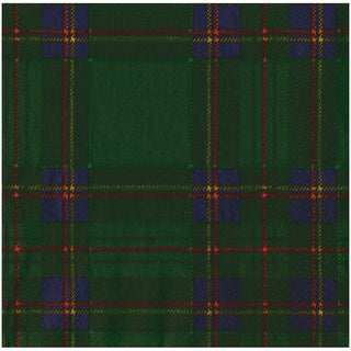 Royal Plaid Green Dinner Napkin - package of 20