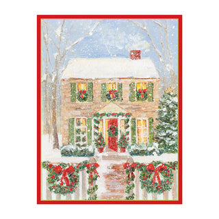 Decorated Home Classic Christmas Cards - Includes 5 Cards & Envelopes