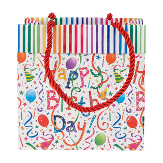 Happy Birthday Gift Bag Sm Sq. 5 3/4X2 1/2 X 5 3/4