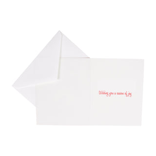 Sledding Leopard Large Boxed Christmas Cards - includes 15 Boxed Christmas Cards