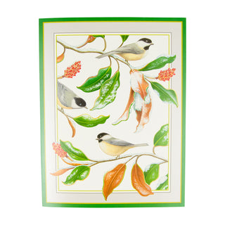 Chickadee And Magnolia Large Boxed Christmas Cards - includes 15 cards & envelopes