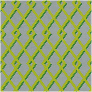 Trellis Green/Silver Foil Roll Wrap 30 Inchx 6 Ft Foil-2 Core