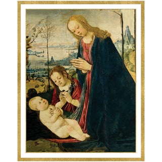 Madonna With Child and Saint John Petite Christmas Cards - Includes 5 Cards & Envelopes