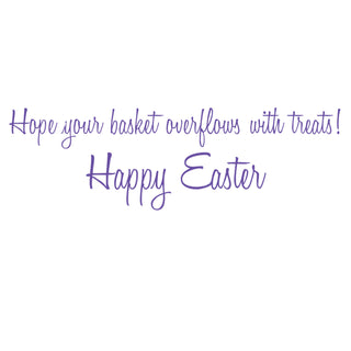 Chocolate Bunny Basket Easter Die Cut Greeting Card - 1 card with envelope