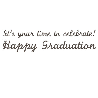Congrats Book Foil Graduation Die Cut Greeting Card - 1 card with envelope