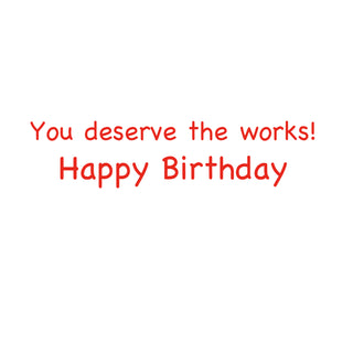 Giant Burger Birthday Die Cut Greeting Card - 1 card with envelope