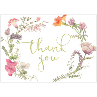 French Floral Thank You Notes Boxed 8 In