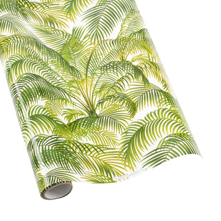 Under the Palms Gift Wrapping Paper in White - 76 cm  x 2.4 m  Roll