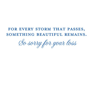 Shoreline Sympathy Greeting Card - 1 card with envelope