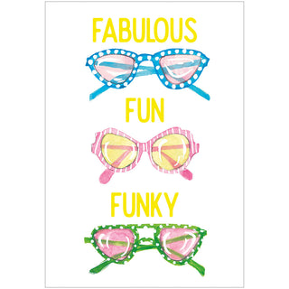 Fabulous Fun Funky Blank Greeting Card - 1 Card With Envelope