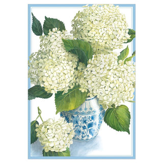 White Hydrangeas Mother's Day Greeting Card - 1 card with envelope