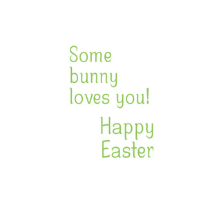 Easter Glasses Easter Triple Fold Greeting Card - 1 card with envelope