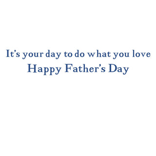 Dog And Guitarist Father's Day Greeting Card - 1 card with envelope