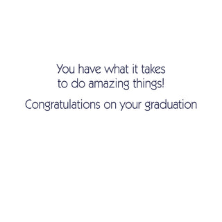 Shoot For The Stars Foil Graduation Foil Greeting Card - 1 card with envelope