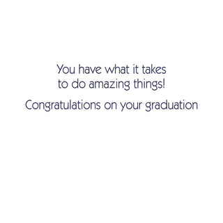 Shoot For The Stars Foil Graduation Foil Greeting Card - 1 card with envelope