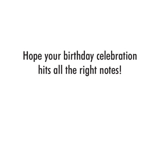 Birthday Serenade Birthday Greeting Card - 1 card with envelope