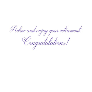 Hat In A Garden Retirement Greeting Card - 1 card with envelope