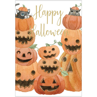 Cats And Jack O Lanterns Foil Eday N Size Halloween Foil-Gallery