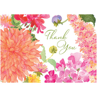 Summer Blooms Thank You Notes Boxed 8 In